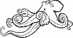 Black Octopus Clipart & Black Octopus Clip Art Images #2033 - OnClipart