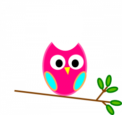 Pink & Blue Owl Clip Art at Clker.com - vector clip art online ...