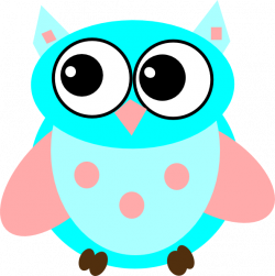 Bright Blue Owl Clip Art at Clker.com - vector clip art online ...