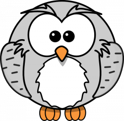 Gray Owl Cartoon Clip Art at Clker.com - vector clip art online ...