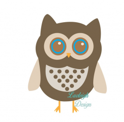 Woodland Forest Brown Owl Country Animal Clipart Download Vector File - SVG  • Jpeg • pdf • ai • dxf for cut or print machines
