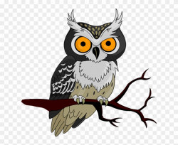 Happy Halloween Owl Dromhcb Top - Scary Owl Clipart - Free ...
