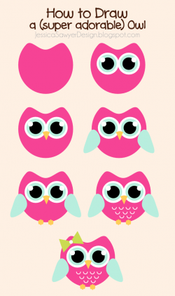 Jessica Sawyer Design: How to Draw an Owl + Free Owl Clipart ...