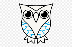 How To Draw Owl - Cute Owl Drawing Easy Clipart (#589285 ...