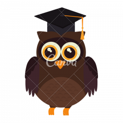 Owl Graduate - Icons by Canva