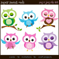 Pin by Etsy on Products | Clip art, Cute animal clipart, Owl