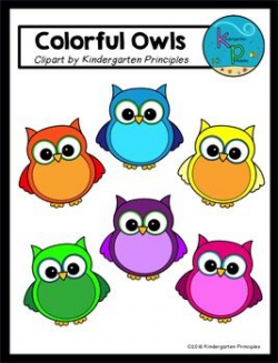 Colorful Owls Clipart FREEBIE | Preschool :) | Owl clip art ...