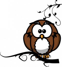 Owl On Branch 6 Clip Art at Clker.com - vector clip art online ...