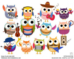 Musical Owl Cliparts 4 - 570 X 461 - Making-The-Web.com