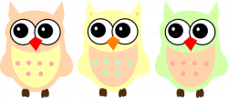 Pastel Owls Clip Art at Clker.com - vector clip art online ...