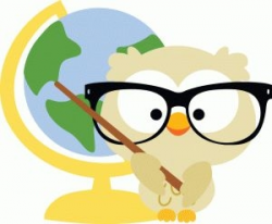 Owl With Pencil Clipart - Clip Art Library