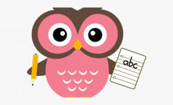 Owl With Pencil Png - Cute Teacher Owl Clipart, Cliparts ...