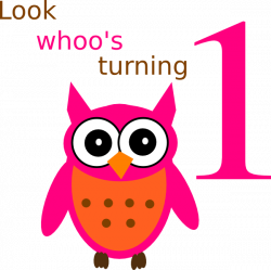 Owl 1st Birthday Clip Art at Clker.com - vector clip art online ...
