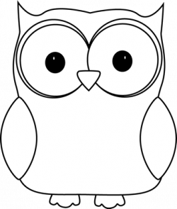 Owl template | kids | Owl clip art, Black, white owl, Owl crafts
