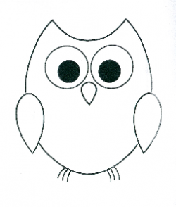 Simple Owl Outline | DIY Gifts | Owl outline, Owl patterns ...