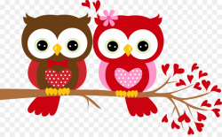 Valentines Day Background clipart - Owl, Gift, Bird ...