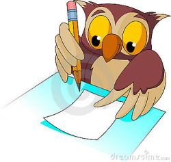 Owl writing clipart » Clipart Portal