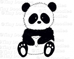Panda Clipart, Panda Digital Stamp, Panda Clip Art, Commercial Use,  Commercial Clipart, Digital Stamps, PNG, PNG Files, Panda Digital,