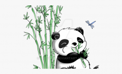 Drawn Bamboo Panda - Cute Panda Drawing With Bamboo #2605373 ...