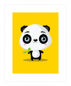 Panda likes bamboo sticks Art Print | panda things | Pinterest ...