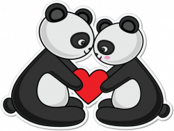 Emoji Enamorado Png - Pandas Couple Pictures Animated ...