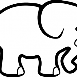 Elephant Outline Drawing beach clipart hatenylo.com