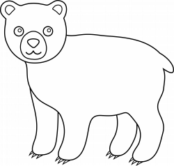 Cute Bear Clipart Black And White | Clipart Panda - Free Clipart Images