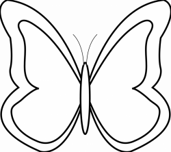 Popular Butterfly Out Line Outline Clipart Panda Free Images #22769 ...