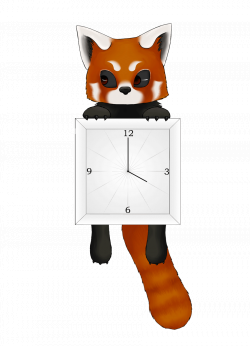 Red Panda Clock Animated by Coffin-Rabbit on DeviantArt