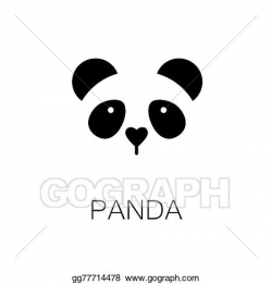 Vector Clipart - Panda . Vector Illustration gg77714478 ...