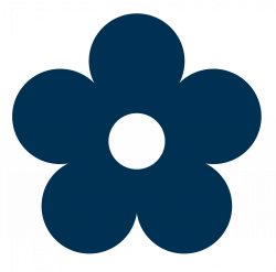 Simple clipart blue flower - Pencil and in color simple clipart blue ...
