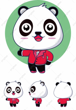 Panda Creative Panda Image Design Panda Three View ...