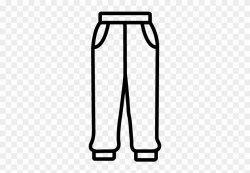 Joggers - Jogging Pants Clipart Black And White - Png ...