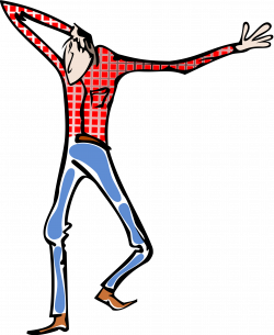 Clipart - Man with red shirt and blue pants