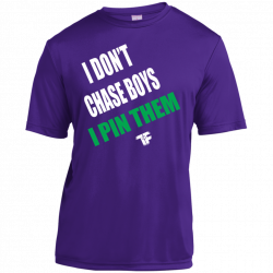 Premium Purple TECH FALL Youth Wrestling T-Shirt I DON'T CHASE BOY'S ...