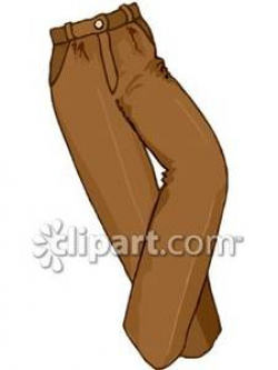 Brown Slacks - Royalty Free Clipart Picture