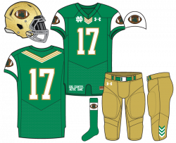 Notre Dame Football Uniform Concept: Shamrock Football