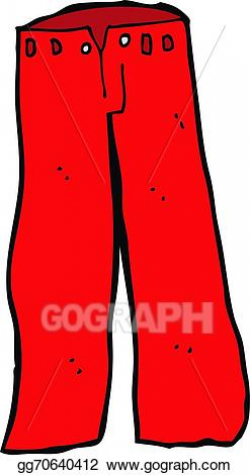 Vector Clipart - Cartoon red pants. Vector Illustration ...