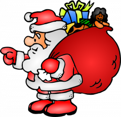 Santa Claus With His Bag Clip Art at Clker.com - vector clip art ...