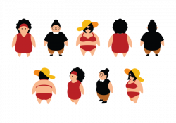 Plus Size Woman Silhouette at GetDrawings.com | Free for personal ...