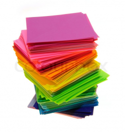 various color paper stack like | Clipart Panda - Free ...