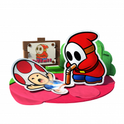 Toad and Slurp Guy- Paper Mario: Color Splash | NiNTENDO | Pinterest ...