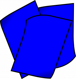 Clipart - Stack of Blue Paper