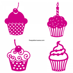 Cupcake Vector For Silhouette Printer Cutter Machines