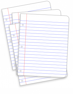 Clipart - messy lined papers