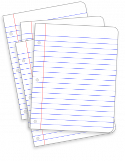 Public Domain Clip Art Image | messy lined papers | ID ...