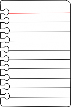 Free Journal Pages to Print | Notebook Paper clip art ...