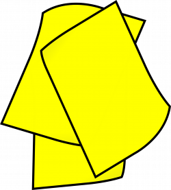 Clipart - Stack of Yellow Paper