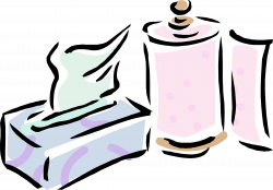Clipart - Kleenex box and household paper