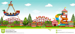 87+ Amusement Park Clipart | ClipartLook